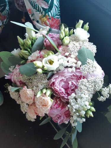 Bouquet de mariée pivoine