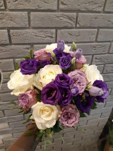 bouquet parme et violet